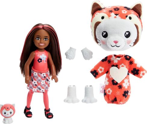 Barbie Cutie Reveal Chelsea Doll & Accessories, Animal Plush Costume & 6 Surprises Including Color Change, Teddy Bear as Dolphin in Saudi Arabia