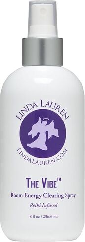 The Vibe Spray, Room Cleansing Spray, Made With Essential Oils, Use To Cleanse Negative Energy, Alternative For Smudging and Burning of Sage, Made in USA, By Linda Lauren in Saudi Arabia