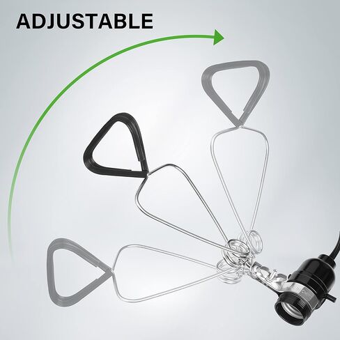 Simple Deluxe E26 Clamp Light Socket, Suit for Max 150 Watt Lamp with 18/2-Gauge 6 Feet Cord, 4 Pack,Black in Saudi Arabia