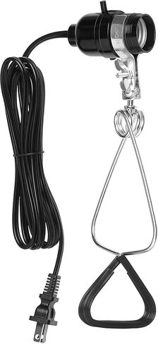 Simple Deluxe E26 Clamp Light Socket, Suit for Max 150 Watt Lamp with 18/2-Gauge 6 Feet Cord, 4 Pack,Black in Saudi Arabia