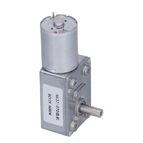 Walfront 4632-370 DC 12V 60RPM Worm Gear Motor, Brass High Speed Reduction Motor for Window openers Door openers Mini winches, Geared Motor