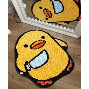 Estmy Yin Yang Cat Bath Mat for Bathroom Non Slip Cute Black and White 2ft Round Bathroom Rugs Washable, Abstract Minimalist Funny Cool Circle Microfiber Bathroom Mat Shaggy Absorbent Shower Floor Rug
