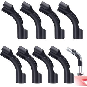 8 Pieces Hose Bender Utility Containers Hose Bender Gas Tank Hose Bender Black Plastic Hose Bender for Fuel Tanks, Gas Jugs, Fuel Cans Compatible with VP, Sportsman, Rural King Jugs
