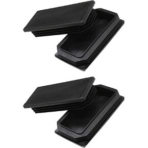 Rectangle Tubing Plugs 2" x 3"(50 mm x 75 mm), Plastic Tubing Post End Caps Durable Chair Glide for Chair Table Stool Leg Bar Stool Glides Inserts, Fence Plugs (4, 2" x 3")