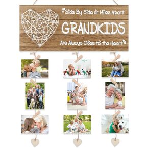 Christmas Gifts for Grandma Grandparents Picture Frame from Granddaughter - Best Grandma Grandparents Christmas Gifts, Grandkids Photo Holder Frame for Grandma Grandpa Birthday Gifts from Grandson