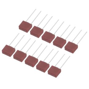 uxcell 30Pcs DIP Mounted Miniature Square Slow Blow Micro Fuse for Electronic Parts PCB LCD Repair, 1.6A 250V, Red