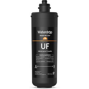 Waterdrop 10UF Under Sink Water Filter, Replacement for Waterdrop WD-TSA-UF 3-Stage Ultra-Filtration Under Sink Water Filter System, 1 Pack