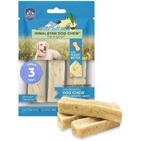 Himalayan Dog Chew Yak Cheese Dog Chews, 100% Natural, Long Lasting, Gluten Free, Healthy & Safe Dog Treats, Lactose & Grain Free, Protein Rich, Small Dogs 15 Lbs & Smaller, Real Bacon Bits, 3.3 oz