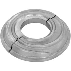Renovators Supply Manufacturing Aluminum Escutcheon Plate 3.13" OD Escutcheon 1" IPS Lacquered Satin Finish Radiator Flange