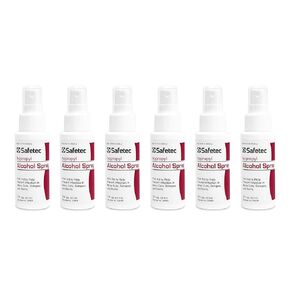 Safetec Isopropyl Alcohol Spray 2oz (Pack of 6)
