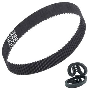 GT2 Timing Belt, 6mm Closed Loop Rubber Belt, Length 248mm, Width 6mm, Pitch 2mm, 2GT Synchronous Belts 3D Printer Belt, Black Loop Drive Belt 10pcs (248MM)