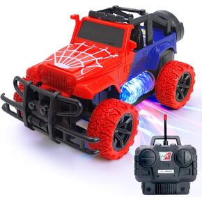 Remote Control Car Toys for Boys, 1:20 Scale RC Monster Truck Off-Road Racing with LED Headlights for 2 3 4 5 6 7 8 Years Toddler Kids Girls Birthday Gifts