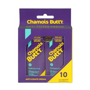 Chamois Butt'r Eurostyle Anti-Chafe Cream, 10-pack of 9mL packets in Kuwait