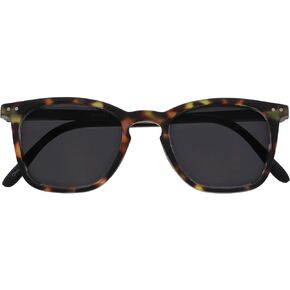 OPULIZE Bex Large Mens Designer Style Matt Brown Tortoiseshell Black Arms Sun Readers Reading Glasses UV400 S64-2