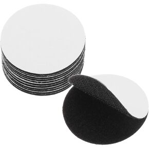 uxcell 2.4 inch Hook and Loop Strips with Adhesive, 25 Set Double-Sided Fasten Mounting Tape for Sewing DIY Crafting Black