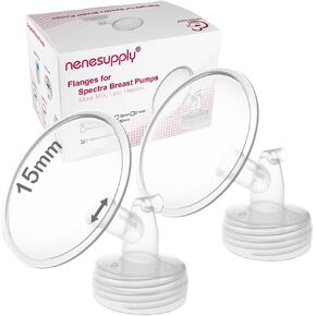 Nenesupply 2pc 21mm Flanges متوافق مع Spectra S1 Spectra S2 Synergy استبدال مضخات الثدي الذهبية لأجزاء مضخة Spectra وشفة Spectra استبدال أجزاء Spectra S2 وSpectra 21mm