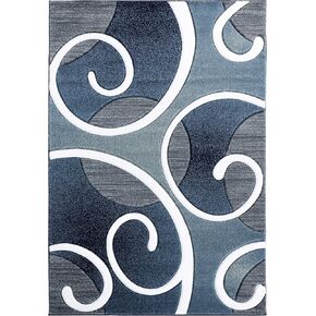 United Weavers of America Bristol Riley Navy Mat Rug, 2'7" x 4'2"