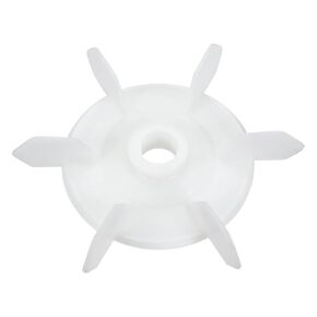 uxcell Motor Fan Blade 148mmx20mm D Shape Bore White Engineering Plastic with 6 Vanes