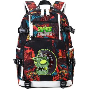 ISaikoy Anime Plants vs. Zombies Backpack Shoulder Bag Bookbag School Bag Daypack Color d6
