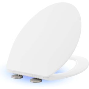 Lumiere Elongated Quick-Release Toilet Seat with Night Light
