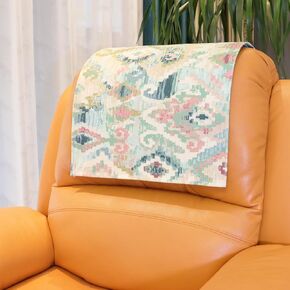 Non Slip Headrest Cover for Recliner Chair, Velvet Printed Lazy Boy Recliner Headrest Cover, Furniture Headrest Protector for Office Chair Theater Seat and Sofa,Boho