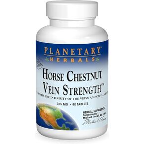 Planetary Herbals Horse Chestnut Vein Strength 705mg, Supports The Integrity Of The Veins And Capillaries 90 capsules
