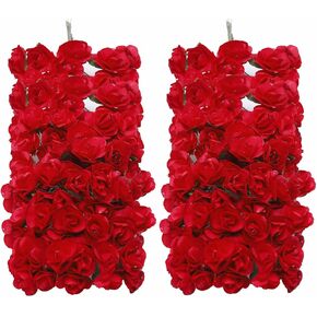 144pcs Fake Mini Artificial Paper Rose Flower Mulberry Paper Flowers Bouquet for Wedding Decor Handicraft DIY Scrapbooking Wreath Craft Party Decor Fake Flower Christmas Bridal (Burgundy)