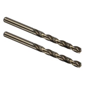 10PCS Twist Drill Bit - [1.6mm/0.06"] Titanium Plating M35 High-Speed Steel Cobalt Cobalt Round Shank Jobber Bit Set Gold for Metal Wood Plastic Steel Use, 20mm/0.79" Blade Length