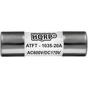 HQRP 5-Pack Spa Hot Tub Slow Blow Fuse, SC-20 Class G Time Delay 20 Amp Fuse 600 V Replacement for Bussmann SC-20, Buss Sc20, LIttelfuse SLC-20 Compatible with Balboa, Gecko, Vita Spas, Dynasty Spas
