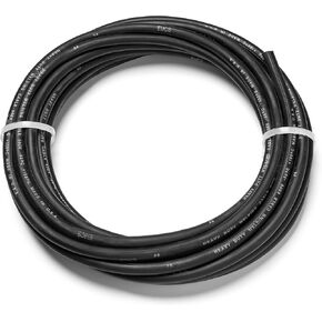EWCS 6 Gauge Premium Extra Flexible Welding Cable 600 Volt - Black - 25 Feet - Made in the USA