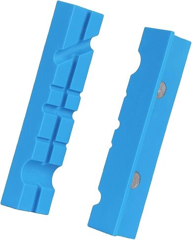 Vise Jaw Pads 5",1 Pair Soft Jaws for Bench Vise Universal Jaw Covers,Multi-Groove Design, for Clamping Metal Plastics and Woodworking in Saudi Arabia