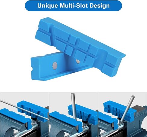 Vise Jaw Pads 5",1 Pair Soft Jaws for Bench Vise Universal Jaw Covers,Multi-Groove Design, for Clamping Metal Plastics and Woodworking in Saudi Arabia