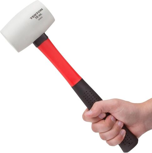 TEKTON Rubber Mallet, Fiberglass Handle - 16 oz, White in Saudi Arabia