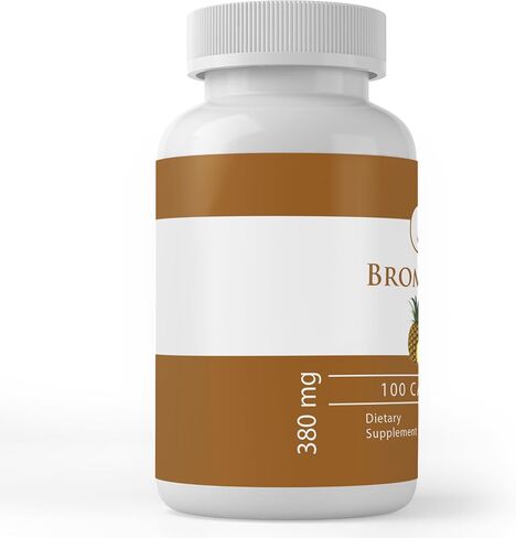 Pure Original Ingredients Bromelain, (100 Capsules) Always Pure, No Additives or Fillers, Lab Verified in Saudi Arabia