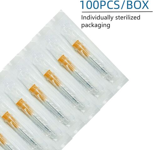 100Pcs 25Gauge 1 Inch Lab Dispensing Needle Accessories for Industry Precision Applications, Scientific Research, Animal and Plant Supplies, Individually Sealed Package in Saudi Arabia