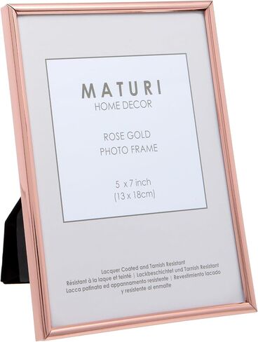 Maturi Silver Plated Photo Frame - Thin Edge, 5 x 7-inch (13 x 18cm) in Saudi Arabia