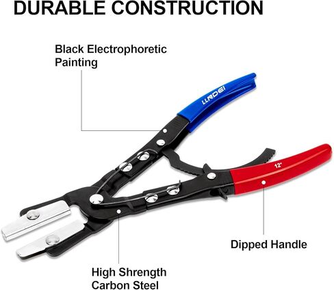 llndei 3 قطع خرطوم قرصة مجموعة كماشة، 8 بوصة 10 بوصة 12 بوصة قفل أوتوماتيكي تصعيد خرطوم قرصة قبالة كماشة للخراطيم المرنة خراطيم الوقود، خراطيم الفرامل، خراطيم المبرد in Kuwait