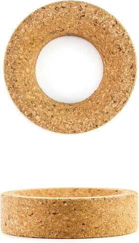 QWORK Flask Cork Stand, 8 Pcs 110mm Diameter Lab Flask Support Cork Stand, Mat Ring Holder Round Bottom Holder for 250-2000mL Flasks in Saudi Arabia