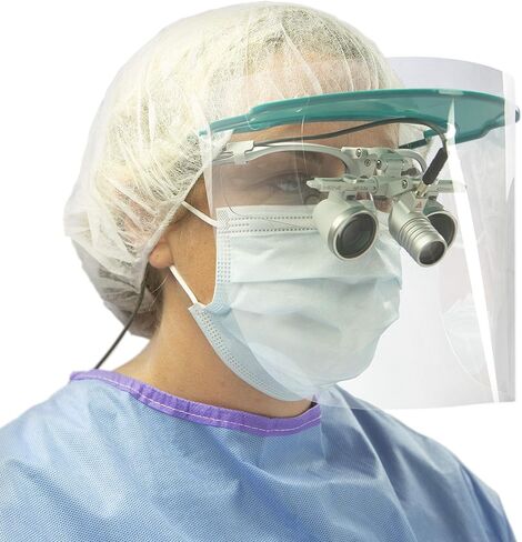 TIDI 2210-100 Assemble 'n Go Face Shield Lense, Wear with Eyewear, Protective Eyewear, PPE, Pack of 100 in Saudi Arabia
