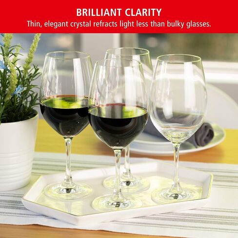 كؤوس النبيذ الأبيض Spiegelau Wine Lovers، مجموعة من 4 قطع، كريستال أوروبي خالي من الرصاص، جذع كلاسيكي، آمن للاستخدام في غسالة الأطباق، مجموعة هدايا من زجاج النبيذ الأبيض عالي الجودة، 13.4 أونصة in Saudi Arabia