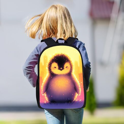 حقيبة ظهر SARA NELL Penguin للأطفال حقيبة ظهر Kawaii Penguin للأولاد والبنات، حقيبة ظهر للكمبيوتر المحمول للسفر لطلاب المدارس الابتدائية المتوسطة والثانوية، طراز عتيق على شكل حيوان لطيف، 17 بوصة in Kuwait