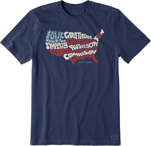 Life is Good USA Superpowers Crusher™ Tee in Saudi Arabia