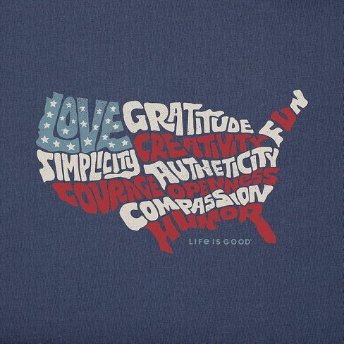 Life is Good USA Superpowers Crusher™ Tee in Saudi Arabia