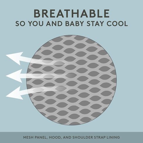 Baby Tula Free-to-Grow Coast Mesh Baby Carrier 7-45 lb, Adjustable Newborn to Toddler Carrier, Ergonomic Inward Front and Back Carry, Lightweight - Coast Overcast, Light Gray with Light Gray Mesh… in Kuwait