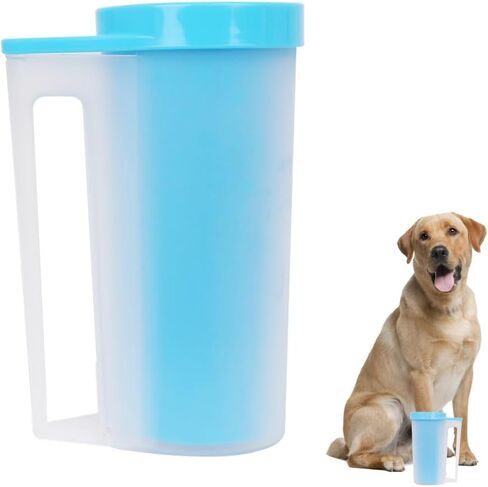 Dog Paw Cleaner with Handle, Portable Dog Paw Washer, Fast Clean Pet Foot Cleaner for Small Medium Large Breed Dogs Cats(Large) in Kuwait