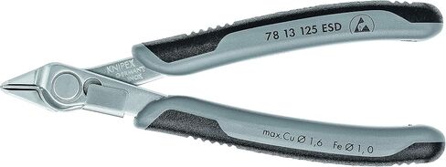 KNIPEX Tools - Electronics Super-Knips, INOX Steel, ESD (7803125ESD), 5-Inch in Saudi Arabia