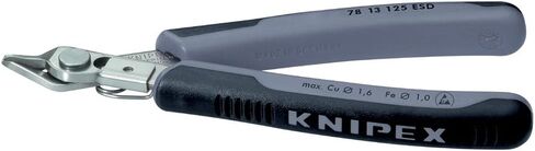 KNIPEX Tools - Electronics Super-Knips, INOX Steel, ESD (7803125ESD), 5-Inch in Saudi Arabia