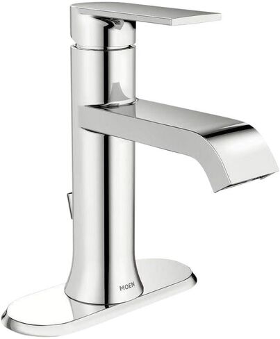 صنبور حمام بفتحة واحدة من Moen MWS84760 Genta 1.2 GPM مع مجموعة تصريف منبثقة in Saudi Arabia