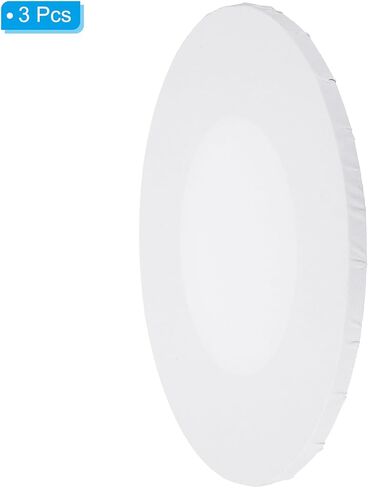 PATIKIL Paint Canvases for Painting, 3 Pack 6x4 Inch Oval Wood Frame Stretched Blank Art Canvas Board Panels for Acrylic, Oil, Tempera Painting, White in Kuwait