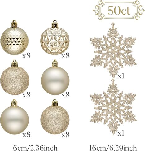 Valery Madelyn Christmas Tree Decorations Ornament Set for Fall Halloween Decor, 50ct Burgundy Red and Gold Shatterproof Christmas Ball Ornaments Bulk, 2.36 Inches Hanging Decor for Xmas Holiday Party in Saudi Arabia